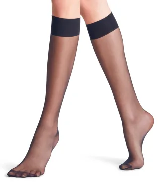 FALKE - FALKE Seidenglatt 15 DEN Damen marine - Gr. - 40.5