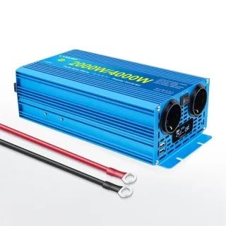 [EU Direct] LVYUAN F-2000P 2000W Pure Sine Wave Inverter 4000W Peak 12V/24V to 220V-240V DC to AC Converter Dual USB Dua