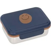 LÄSSIG Lunchbox Little Gang, Smile navy, Edelstahl, Polyprophylen (PP), Silikon, (1-tlg)