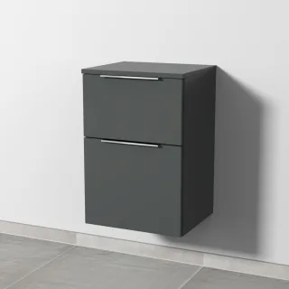 Sanipa 3way Unterschrank mit 2 Auszügen, Anthrazit-Matt, UM14422 UM14422