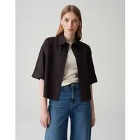 OPUS Kurzarmbluse FREPPY im Overshirt Stil