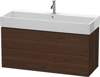 Duravit L-Cube Waschtischunterbau wandhängend Nussbaum gebürstet Matt 1184x459x544 mm - LC627906969 LC627906969