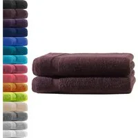 Hometex Premium Textiles Handtuch in Premium Qualität 500 g/m², Feinster Frottier-Stoff 100% Baumwolle, 2x Duschtuch, weich, saugfähig, extra schwer & flauschig