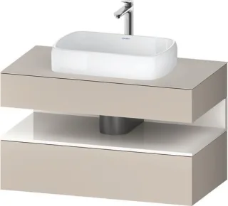 Duravit Qatego Konsolenwaschtischunterbau wandhängend Taupe Matt 1000x550x600 mm - QA4731022910000 QA4731022910000