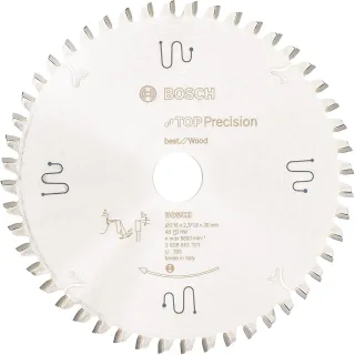 Bosch Kreissägeblatt Top Precision Best for Wood, 216 x 30 x 2,3mm, 48 Zähne - 2608642101