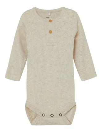 NAME IT - NBMKAB LS BODY NOOS Peyote Melange - Gr. - 74