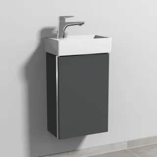 Sanipa 3way Waschtischunterbau zu Villeroy & Boch Avento Waschtisch mit 1 Tür, Anthrazit-Matt BR62722