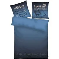 CAMP DAVID Wendebettwäsche Atlantic Blue, Renforcé, 2 teilig, gewebtes Label