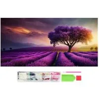 LA CUTE Malen nach Zahlen XXL 5d Diamant Mosaik Stickerei 5D Landschaft 50x120cm (DIY Diamant-Malerei Set für kreative Bastelprojekte., Enthält Leinwand, Diamanten, Applikator, Aufbewahrungsbehälter), Selbstklebende Leinwand, verschiedene Diamantgröß