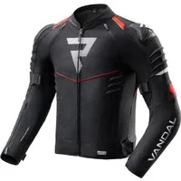 Rebelhorn Motorradjacke Vandal 2 wasserdichte Motorrad Textiljacke Rückenprotektor enthalten,Verbindungsreißverschluss,Ellenbogenpro