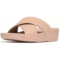 Fitflop Lulu Cross Slide Sandals Leather Sandale