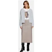 Cartoon Strickjacke Damen mit Rundhalsausschnitt (1-tlg)