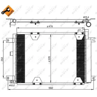 NRF Klimakondensator + Trockner Suzuki Grand Vitara 35580