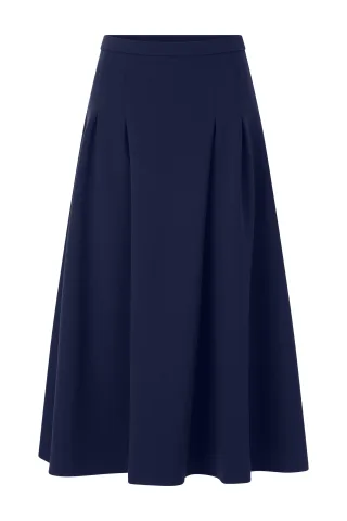Rich & Royal - Felted Jersey Skirt midnight blue - Gr. - M