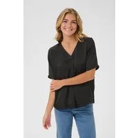KAFFE Kurzarmbluse Kurzarm-Bluse KAariel