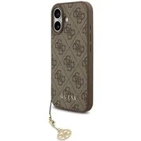 Guess Handyhülle GUESS Case für iPhone 17 Charm Anhänger Handyhülle Cover Braun