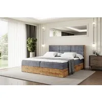ALTDECOR Boxbett LOLLI1 (Multipocket-Matratze H4, H3 Matratze Bonellfederung, Topper, Kopfteil)