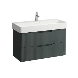 LAUFEN Waschtischunterschrank JUNA 400x920x515 2 Schubl m. Griffmulde f.WT H810287 verkehrsgrau, H4 H4116321092661