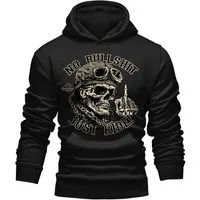 GASOLINE BANDIT® Kapuzensweatshirt Hoodie für Biker Racer Motorradfahrer - Just Ride