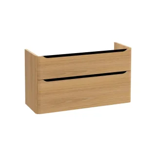 VitrA New Integra Round Waschtischunterschrank mit 2 Vollauszügen 117 x 45 x 65 cm Gold,70035 70035