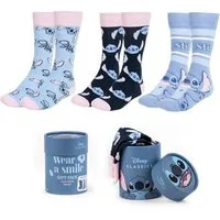 Disney Socken Stitch Socken 3er Set mit komfortabler Passform in Größe 36–43
