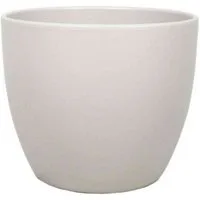 INNA-Glas Blumentopf Keramik Pflanztopf, Ø36cm, 29cm, beige, matt