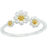 Order & Smile Schmuck Silberring Ring Blumen Silber 925