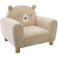 Atmosphera Créateur d'intérieur Kindersessel Sessel mit Rückenlehne BÄR, beige