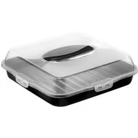 Michelino Kuchentransportbox Torten- und Kuchenbehälter mit Tragegriff - 36 x 36 x 10 cm, (1-tlg)