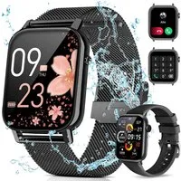 Forrlite 2026 Neues Smartwatch Damen Herren mit Telefonfunktion, Smartwatch Smartwatch (1.85'' HD Fitnessuhr,Smart Watch for Women mit 200+ Sportmodi,Fitness Tracker mit Herzfrequenz,SpO2,Schrittzähler & Schlafmonitor,IP68 für iOS Android cm)