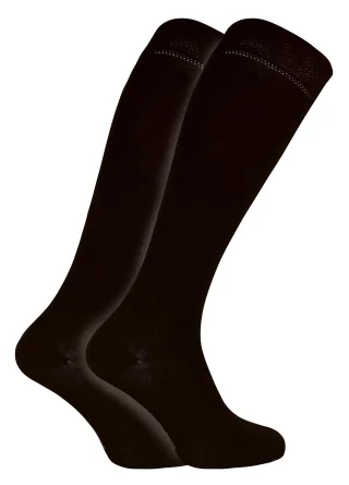 Sock Snob - 2er-Pack Damen atmungsaktiv gemusterte Kniestrümpfe aus Bambus