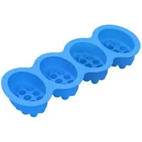 DistrEbution Silikonform Oval Massage-Relief, Seifenform, Relief Gießform für Handseife, Körperseife & Peelingseife