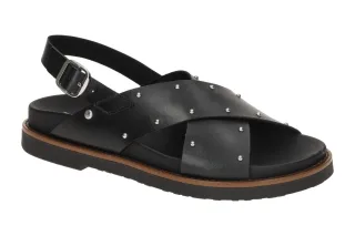 Pikolinos W7Z-0995 black AITANA Damen Sandalette Echtleder Kreuzriemen Blocka...