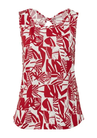 s.Oliver Red Label - Top mit dekorativem Cut-out rot - Gr. - 38