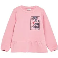 s.Oliver Junior Kurzarmshirt Sommershirt mit Spitzen-Ausschnitt / für Girls