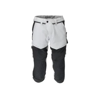 MASCOT Herren Dreiviertel-Hose mit Knietaschen CUSTOMIZED Weiß / Anthrazitgrau 50 - 22249-605-0689-C50