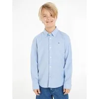 Tommy Hilfiger Langarmhemd BOYS STRETCH OXFORD SHIRT L/S Kinder bis 16 Jahre, Button-down-Kragen, Langarm, Logo-Flag