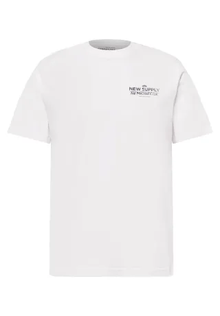 Street One - T-Shirt mit Rundhals und Backprint weiß - Gr. - L