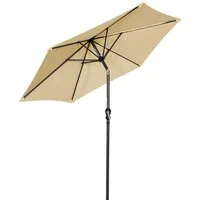 Angel Living Sonnenschirm Gartenschirme aus Polyester Ø 250 cm, Rund, UV-Schutz 50+, PA-Beschichtung,Leicht verstaubar,Abnehmbares Handwaschbares Verdeck