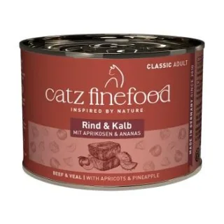 Catz finefood Nassfutter Katze Classic Adult Rind und Kalb 24x200 g