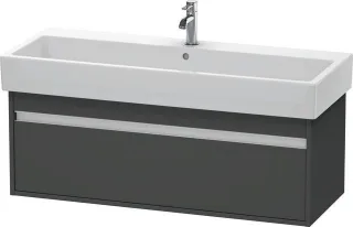 Duravit Ketho Waschtischunterbau wandhängend Graphit Matt 1150x440x410 mm - KT668904949 KT668904949