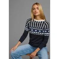 AJC Jacquardpullover mit Norwegermuster in verschiedenen Farbvarianten