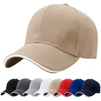 LuxusKollektion Baseball Cap Baseballmützen Herren Baumwolle PreCurved Visor Einheitsgröße Kahaki