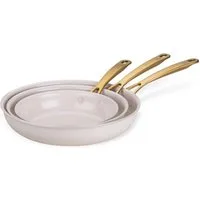 FACKELMANN Bratpfanne Set, Kochgeschirr, Aluminium-Pfannen, Keramikbeschichtung