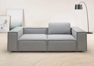 Home affaire 2-Sitzer "Watertown, modernes Sofa 246 cm breit, auch in Feincord" stilvolles Sofa für 2 Personen mit extra breiter Sitzfläche