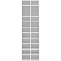 vidaXL Schuhschrank NA Schuhschrank Weiß 54x34x183 cm mit 22 Fächern aus Spanplatte für pe