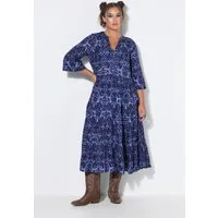 Studio Untold Midikleid Midikleid A-Line Alloverprint Volants