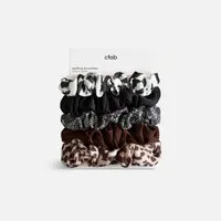 cfab (creamy fabrics) Haargummi Alltags Scrunchies, 5er Pack-5er Animal Print-OS, 1-tlg.