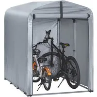SoBuy Gerätehaus KLS11, Fahrradschuppen für Regenschutz Terrasse Motorrad Garage, Fahrradgarage Geräteschuppen Fahrradgarage, UV-Schutz Regenschutz