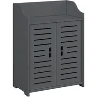 en.casa Unterschrank »Trosa« Badezimmer Wandschrank 62x45x25cm Dunkelgrau